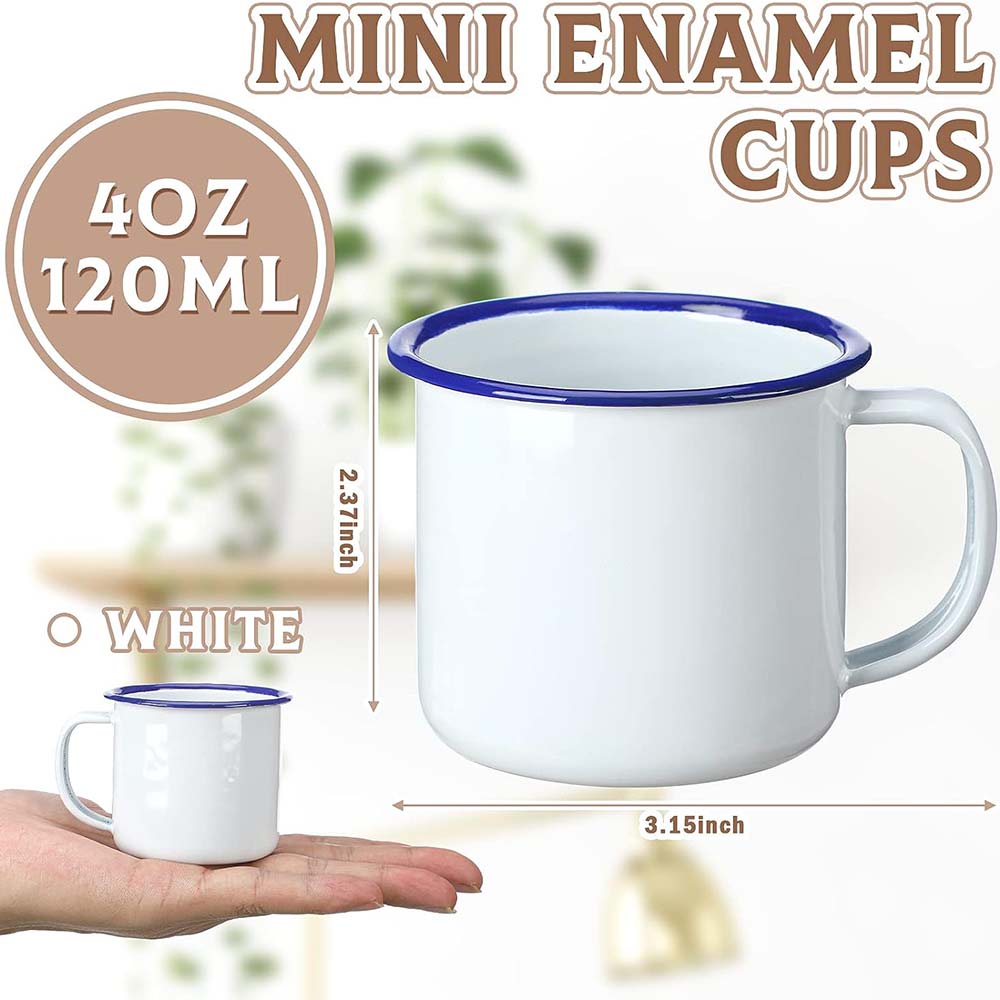 Mini Enamel Camping Coffee Mug - Camping Cooking Mug 评论和价格