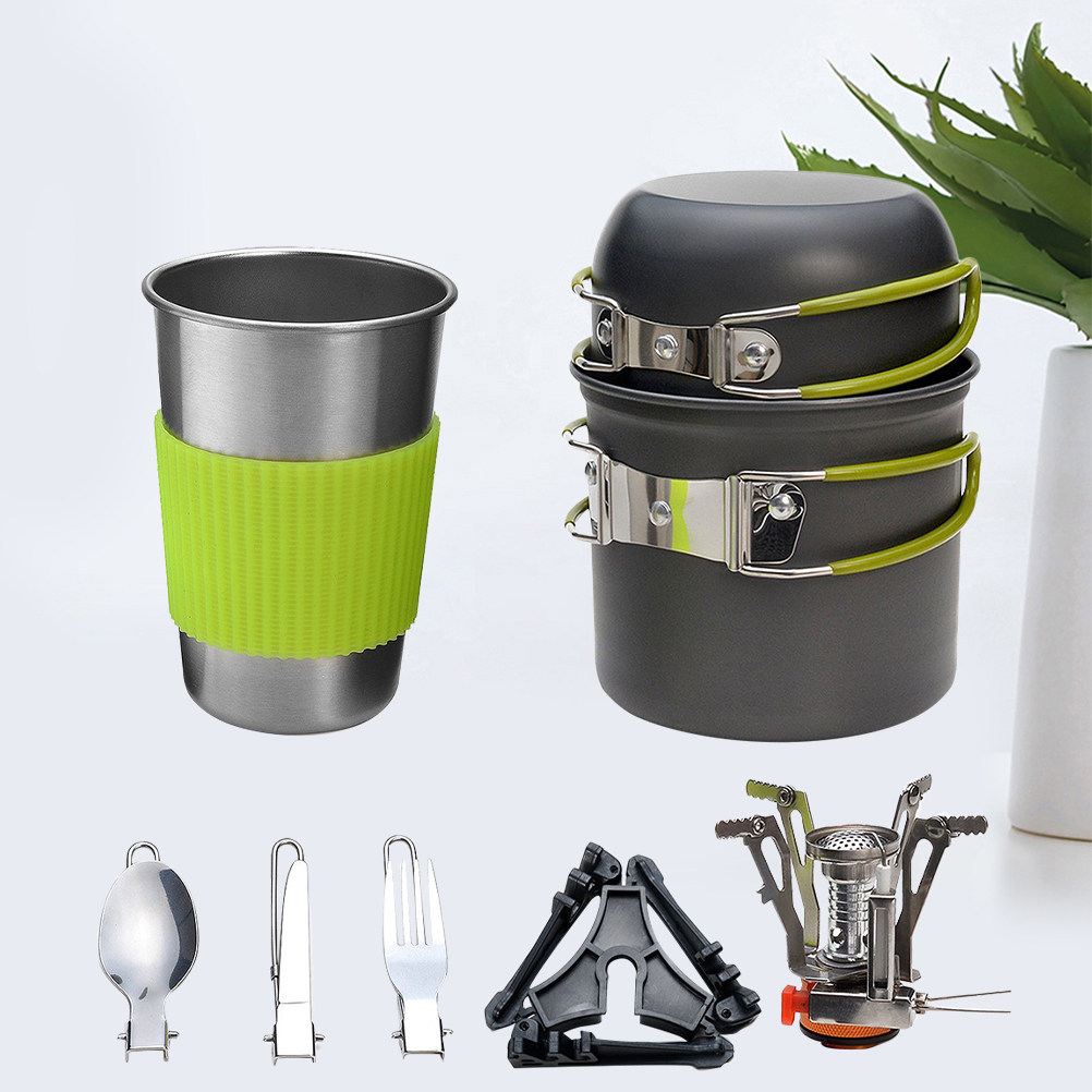 Outdoor Camping Cookware Set L - Camping Cooking Set Lightweight 评论和价格